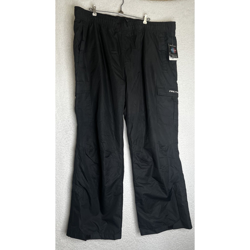 Arctix Men's Sentinel Fleece Lined‎ Black Cargo Snow Pants Sz XXL Regular NWT